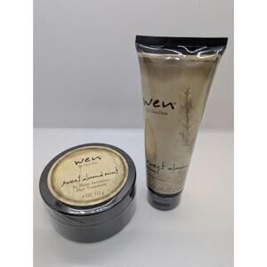 Wen Chaz Dean Sweet Almond Mint Styling Creme 4 Oz & Re Moist Treatment 4 Oz